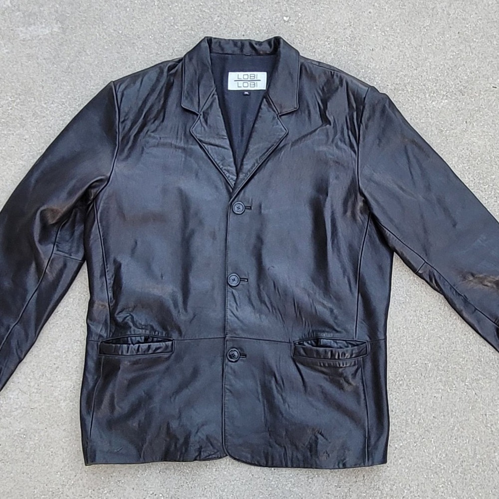 Vtg Lobi Lobi Leather Jacket
